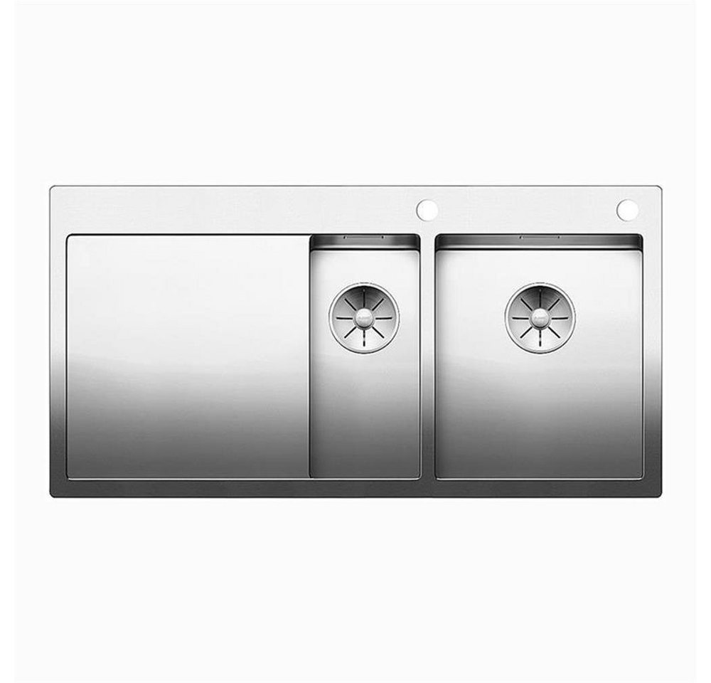 Blanco Edelstahlspüle BLANCO CLARON 6 S-IF Edelstahl Steelart Becken rechts, 100/51 cm von Blanco