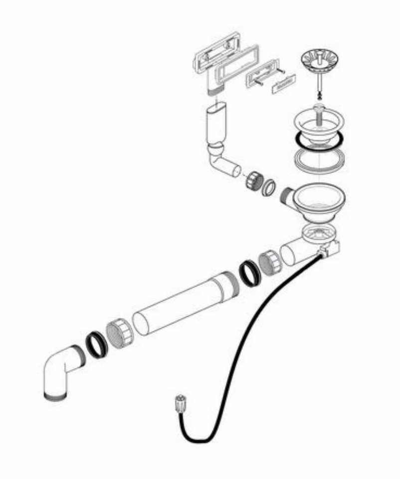 Blanco Einbauspüle BLANCO Ablaufgarnitur für Blanco Subline 1 Becken ohne Zugknopf Blanco Einbauspüle BLANCO Ablaufgarnitur für Blanco Subline 1 Becken ohne Zugknopf von Blanco