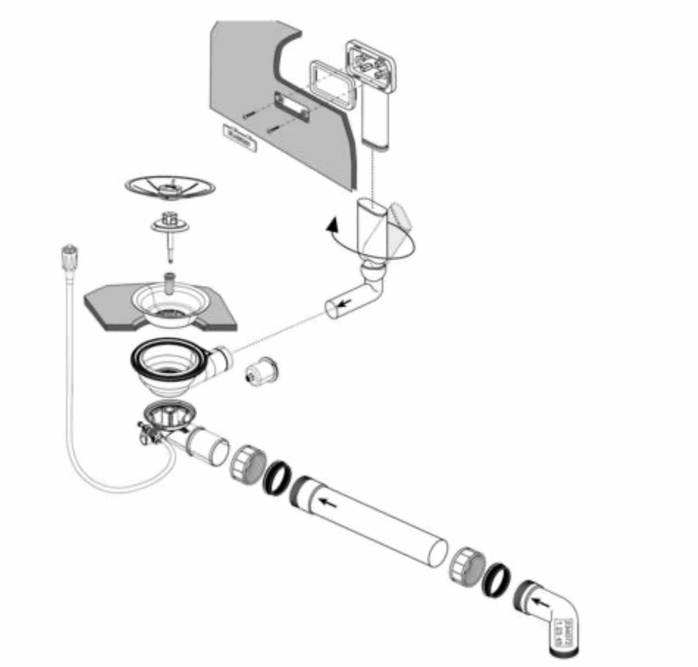Blanco Einbauspüle Blanco Ablaufgarnitur 3,5'' Sieb mit Bowdenzug C-overflow InFino Blanco Einbauspüle Blanco Ablaufgarnitur 3,5'' Sieb mit Bowdenzug C-overflow InFino von Blanco