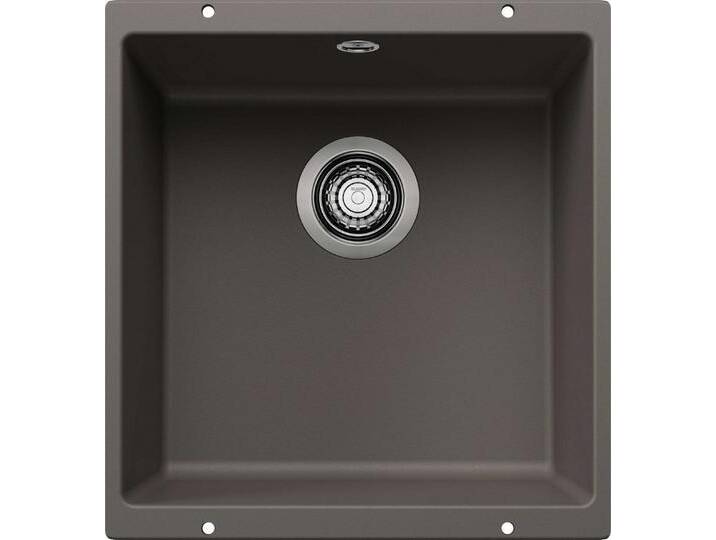Blanco Einbauspüle ROTAN 400-U Einbauspüle SILGRANIT vulkangrau ab 50 cm, rechteckig, 46/43 cm, grau von Blanco