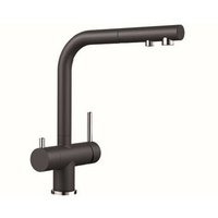 Fontas s ii - Küchenarmatur mit ausziehbarer Brause und Filterfunktion, Schwarz 526158 - Blanco von Blanco