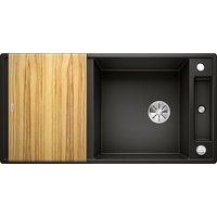 Blanco Granitspüle "AXIA III XL 6 S", inklusive gratis Esche-Compound-Brückenschneidebrett von Blanco