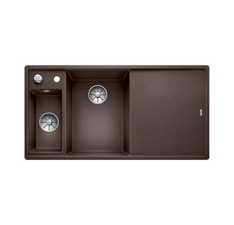 Blanco Granitspüle BLANCO AXIA III 6 S Silgranit Becken links, cafe, Glas-Schneidbrett, 0/0 cm von Blanco