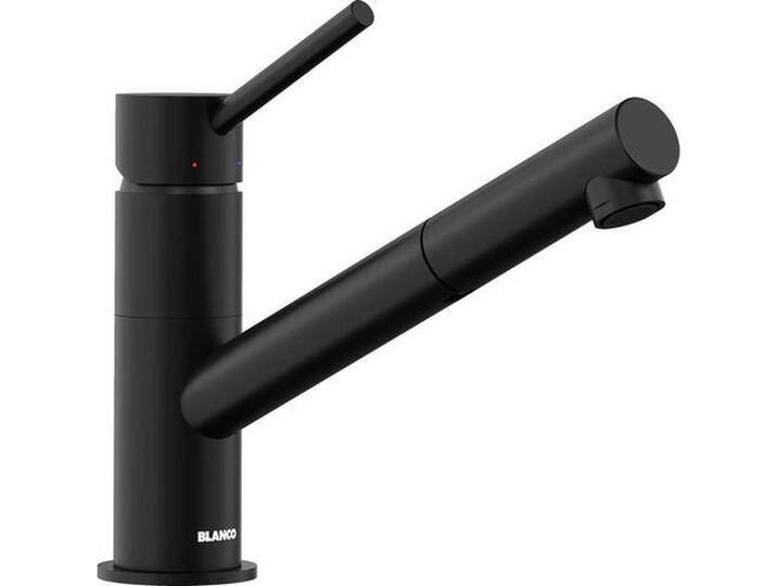 Blanco KÜCHENARMATUR KANO-S, Schwarz, Metall, 5.5x19.9x25.5 cm, flexible Anschlussschläuche, Keramikkartusche, Küchen, Küchenausstattung, von Blanco