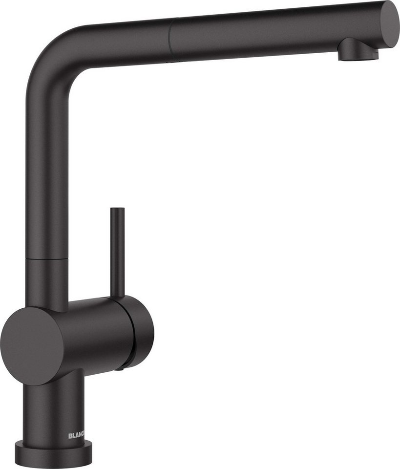 Blanco Küchenarmatur LINUS-S-F Armatur Hochdruck schwarz matt Schlauchbrause Fenstermontage Blanco Küchenarmatur LINUS-S-F Armatur Hochdruck schwarz matt Schlauchbrause Fenstermontage von Blanco