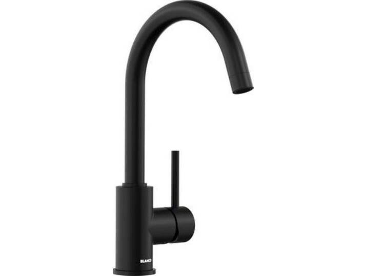 Blanco Küchenarmatur MIDA Küchenarmatur Hochdruck schwarz matt 526649 von Blanco