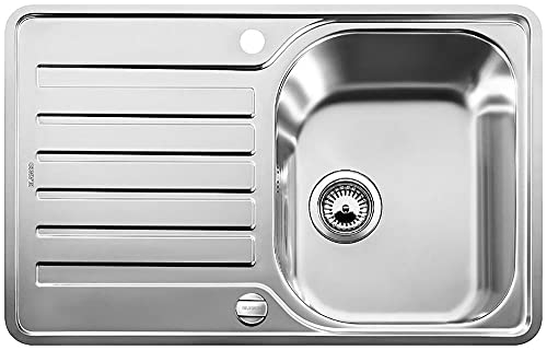 BLANCO LANTOS 45 S-IF Compact | Edelstahl | Einbauart: Einbau von Oben & Flächenbündig | reversibel | für 45 cm breite Unterschränke | Widerstandsfähig gegenüber Kratzern von BLANCO