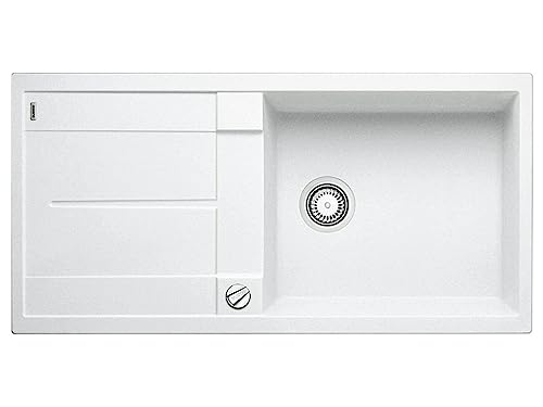 BLANCO METRA XL 6 S | Granitspüle aus SILGRANIT weiß | Einbauart: Einbau von Oben | reversibel | für 60 cm breite Unterschränke | Großes Becken | Reinigungsfreundliche Öberfläche BLANCO METRA XL 6 S | Granitspüle aus SILGRANIT weiß | Einbauart: Einbau von Oben | reversibel | für 60 cm breite Unterschränke | Großes Becken | Reinigungsfreundliche Öberfläche von BLANCO