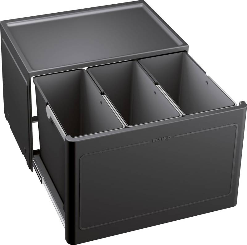 Blanco Mülleimer BOTTON Pro 60/3 Manuell Mülltrennsystem 3x13L Anthrazit von Blanco