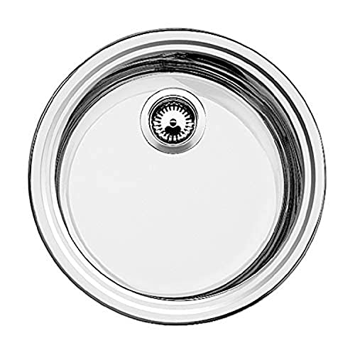 BLANCO RONDOSOL | Edelstahl Spüle | Einbauart: Einbau von Oben & Unterbau | für 45 cm breite Unterschränke | Widerstandsfähig gegenüber Kratzern | Rund BLANCO RONDOSOL | Edelstahl Spüle | Einbauart: Einbau von Oben & Unterbau | für 45 cm breite Unterschränke | Widerstandsfähig gegenüber Kratzern | Rund von BLANCO