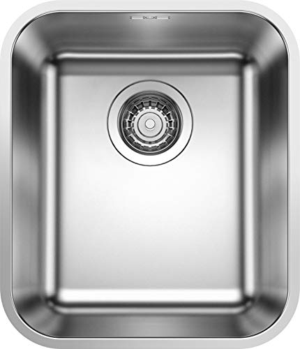 BLANCO SUPRA 340-U | Edelstahl Spüle | Einbauart: Unterbau | für 40 cm breite Unterschränke | Widerstandsfähig gegenüber Kratzern | Großes Beckenvolumen BLANCO SUPRA 340-U | Edelstahl Spüle | Einbauart: Unterbau | für 40 cm breite Unterschränke | Widerstandsfähig gegenüber Kratzern | Großes Beckenvolumen von BLANCO