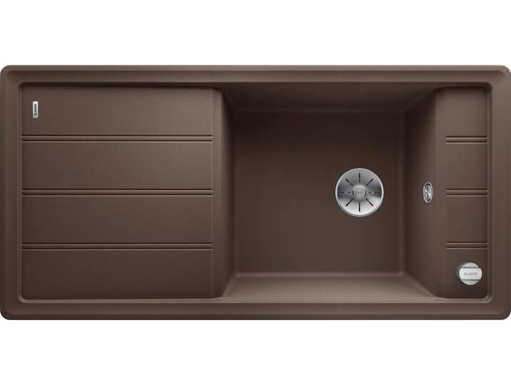 Granitspüle BLANCO FARON XL 6 S , braun (cafe), B:50cm H:20cm T:100cm, Verbundwerkstoff, Küchenspülen, erhältlich in mehreren Farben von Blanco