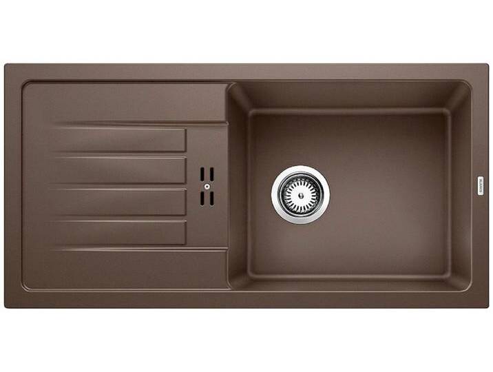 Granitspüle BLANCO FAVUM XL 6 S , braun (cafe), B:44cm H:18cm T:86cm, Verbundwerkstoff, Küchenspülen, erhältlich in mehreren Farben von Blanco
