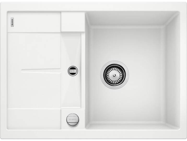 Granitspüle BLANCO METRA 45 S Compact , weiß, B:68cm, Verbundwerkstoff, Küchenspülen, aus SILGRANIT von Blanco
