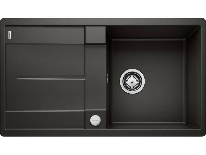 Granitspüle BLANCO METRA 5 S-F , schwarz, B:49cm H:19cm T:85cm, Verbundwerkstoff, Küchenspülen, erhältlich in mehreren Farben von Blanco