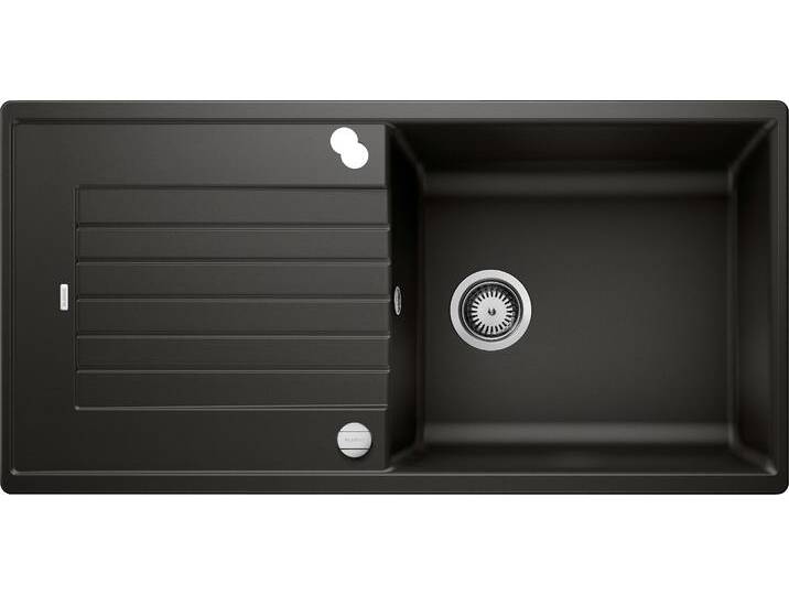 Granitspüle BLANCO ZIA XL 6 S , schwarz, B:50cm H:19cm T:100cm, Verbundwerkstoff, Küchenspülen, erhältlich in mehreren Farben von Blanco