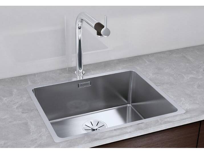 Küchenspüle BLANCO ANDANO 500-IF , silber (edelstahl seidenglanz), B:54cm, Edelstahl, Küchenspülen von Blanco