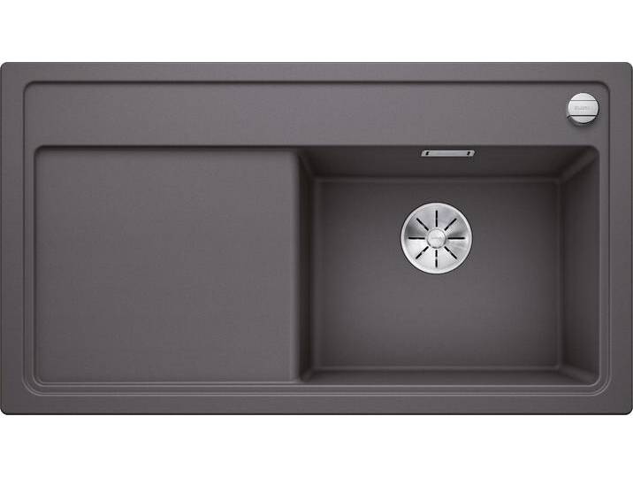 Küchenspüle BLANCO ZENAR 5 S , grau (felsgrau), B:91,5cm H:19cm T:51cm, Verbundwerkstoff, Küchenspülen, Mit Ablauffernbedienung von Blanco