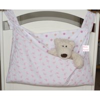 Leere Taschen Kinderbett, Doudou Pyjamas, Reversible Und Moletonne, "Flamingo" Palette von Blancpastel