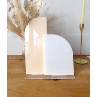 Doppel Halbbogen Blank Acryl Tisch Zeichen von BlankAcrylics