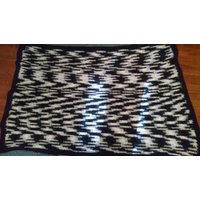 Zebra Gehäkelte Babydecke Werfen von BlanketKitten