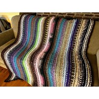 Große Einzelling Haarnadel Spitze Häkeldecke - Passend Für Ein Queen Bed Oder Kleiner 82 Inches By 68 von BlanketsByNancy