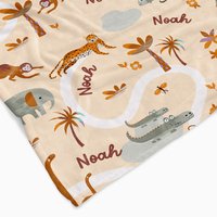 Personalisierte Boho Safari Baby/Jugend Decke. Minky/Sherpa Brauch Mit Namen von BlankidsAustralia