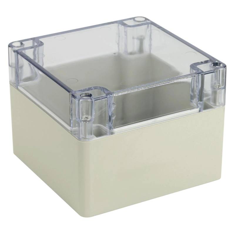 Blanko Modulgehäuse IP 65 Transparenter Deckel 120 x 120 x 90 mm von Blanko