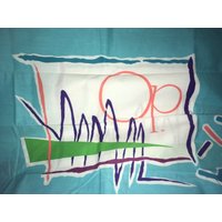 Vintage Ocean Pacific Sheet Set By Dan River 1980Er Jahre Kissenbezug Lot Nwots Designs Aqua Surf Strand Wellen Double Flat Crisp Op von Blastpastplush