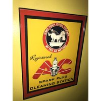 Ac Spark Plugs Gas Service Tankstelle Garage Bar Gerahmter Werbedruck Man Cave Sign Ac Spark Plugs Gas Service Tankstelle Garage Bar Gerahmter Werbedruck Man Cave Sign von BlastsFromThePast21