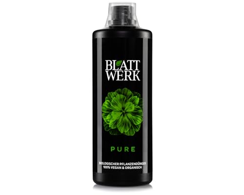 BLATTWERK Pure Biodünger, Universaldünger, veganer und organischer NPK Dünger 1L von Blattwerk