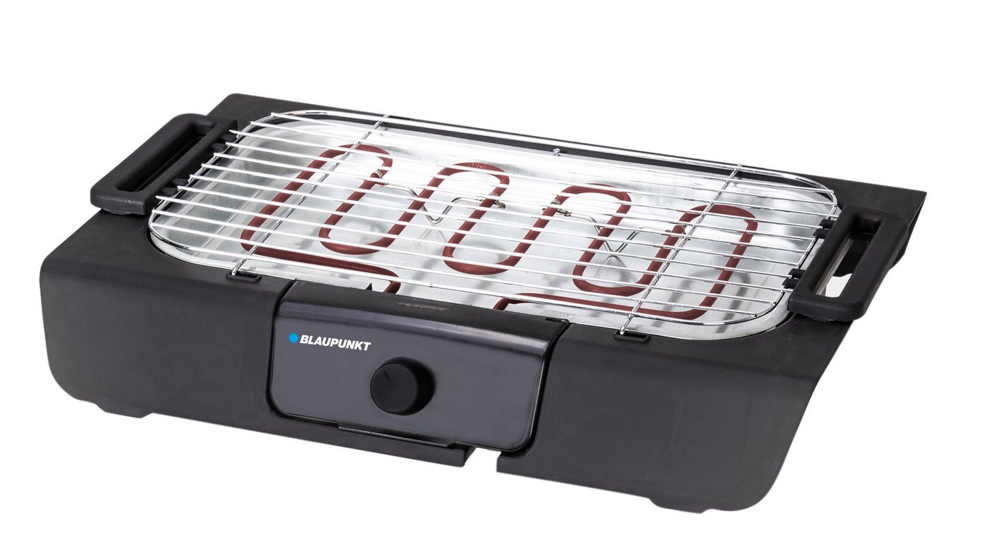 Blaupunkt Elektrogrill MEN832 Elektrogrill Tischgrill elektrisch Balkon, Grill Elektro, 2000,00 W, Elektrischer Grill Garten Antihaftbeschichtet 50 x 34 x 15 cm von Blaupunkt