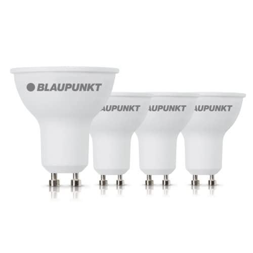 Blaupunkt LED GU10 Birne – Strahler – Reflektor – Tageslichtbeleuchtung – 5W – Ersatz für 50W – Naturweiß 4000K – Led Lampen – 475 Lumen – Energie- und Kostensparendes Licht – Spotlight – 4-er Pack von Blaupunkt