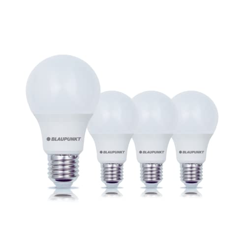 Blaupunkt LED E27 Birne - Classic - LED-Leuchtmittel - Tageslichtbeleuchtung - 9W - Ersatz für 60W Glühbirne - Neutralweiß 4000K - Lampe - Energie- und Kostensparendes Licht - Led Lampen - 4-er Pack von Blaupunkt