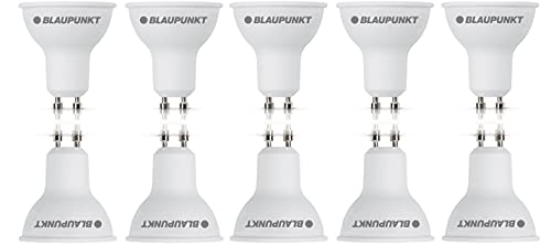 Blaupunkt LED GU10 Birne – Strahler – Reflektor – Tageslichtbeleuchtung – 5W – Ersatz für 50W – Naturweiß 4000K – Led Lampen – 475 Lumen – Energie- und Kostensparendes Licht – Spotlight – 10-er Pack von Blaupunkt