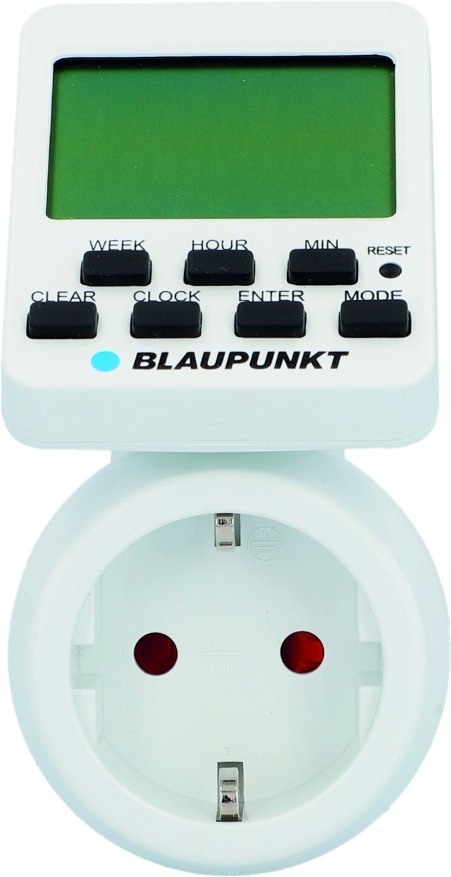 Wochenzeiztschaltuhr max. 3500 Watt weiß Wochenzeiztschaltuhr max. 3500 Watt weiß von Blaupunkt