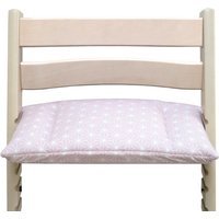 Abwaschbar Tripp Trapp Sitzkissen Po Für Stokke Hochstuhl Happy Star Rosa - Alle Materialien Oeko-Tex Standard 100 Zertifiziert von BlausbergBaby