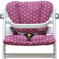 Timba Sitzkissen Set Abwaschbar Happy Star Cranberry Rot Für Bebeconfort Hochstuhl von BlausbergBaby
