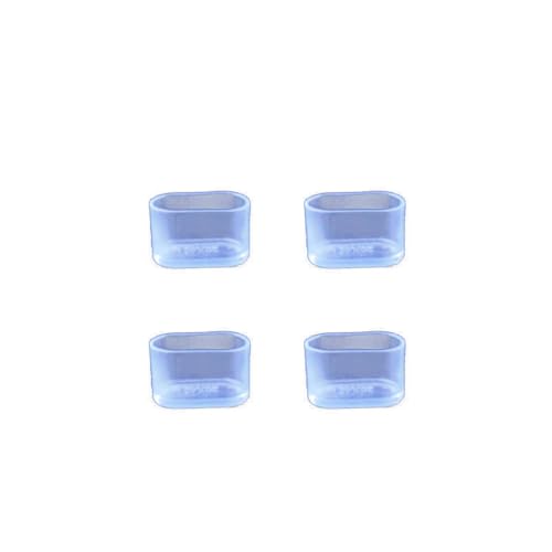 20 Stück Stuhlbeinkappen aus PVC,Bodenschoner für Stühle,Verdicken Stuhlkappen,Verschleißfest,Schutzkappen für Stuhlbeine,Stuhlbeinschoner,Geräusche und Anti-Kratzer,Transparentes Oval,20 x 40 mm von Blausky