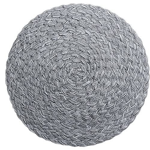 Blausky 4 Stück Gewebtes Tischsets,Runde Platzsets,Geflochten Tischsets,Hitzebeständigem Tisch Tischsets,rutschfest Tischuntersetzer,Platzdecken,Rund Abgrifffeste Untersetzer,für Esszimmer,Grau,18 cm Blausky 4 Stück Gewebtes Tischsets,Runde Platzsets,Geflochten Tischsets,Hitzebeständigem Tisch Tischsets,rutschfest Tischuntersetzer,Platzdecken,Rund Abgrifffeste Untersetzer,für Esszimmer,Grau,18 cm von Blausky