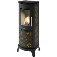 BLAZE Kaminofen »Alberta«, Metall, 8 kW, BxHxT: 50,4 x 128,2 x 43,3 cm - schwarz von Blaze