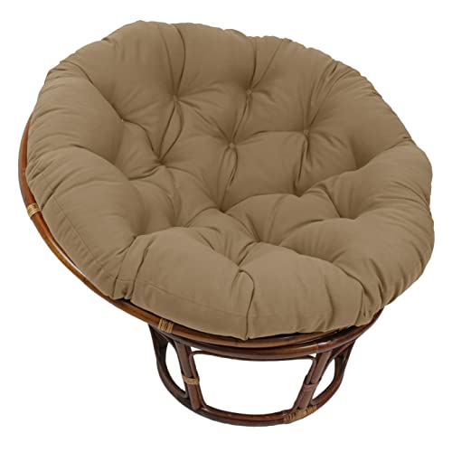 44-inch Solid Twill Papasan Cushion (Fits 42-inch Papasan Frame) - Toffee von Blazing Needles