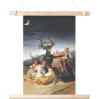 Hexensabbat | El Aquelarre Von Francisco Goya Matte Poster Fine Art Gothic Hexerei Hexe Teufel Satan Ziege Frauen 11x17 18x24 24x36 von BleakBoutiqueShop