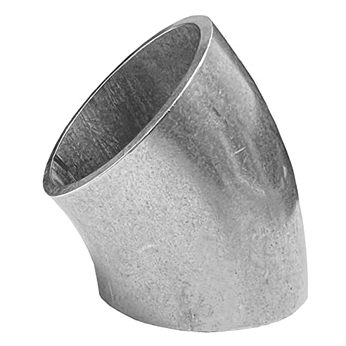 Blech + Profil Edelstahl Rohrbogen 45° V2A Schweißbogen Auspuff 35x2mm Bogen mit 45 Grad Geländerbau von Blech + Profil Edelstahlhandel Sägezentrum