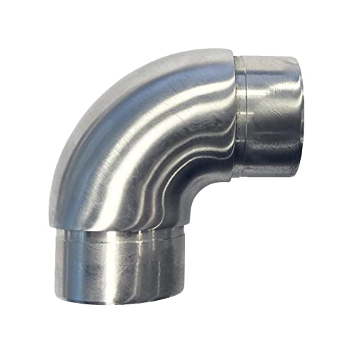 Blech + Profil Edelstahl Rundbogen 90° Rohr Ø 42,4x2mm Steckfitting V2A Geländer Verbinder von Blech + Profil Edelstahlhandel Sägezentrum