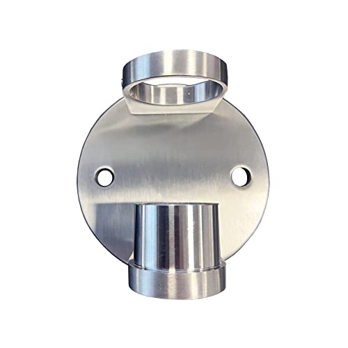 Blech + Profil Edelstahl Wandhalter Geländer Pfosten Träger V2A Wandanker für Rohr 42,4x2mm von Blech + Profil Edelstahlhandel Sägezentrum