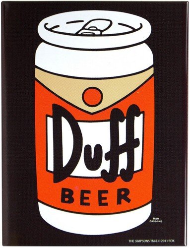 Kühlschrank Metall Magnet 6x8 cm"Duff Beer" Bier Nostalgie Tin Sign EMAG188 von WOGEKA ART