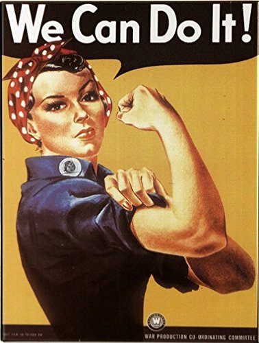 Kühlschrank Metall Magnet 6x8 cm We Can Do It! Nostalgie Tin Sign EMAG311 von WOGEKA ART