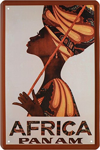 Africa African 1811 Tin Retro Metal Wall Plaque 20 x 30 von Blechschild 20 x 30 cm