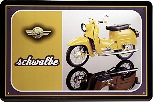 Blechschild Gelbe Schwalbe 20 x 30 cm Reklame Retro Blech 1292 von Blechschild 20 x 30 cm